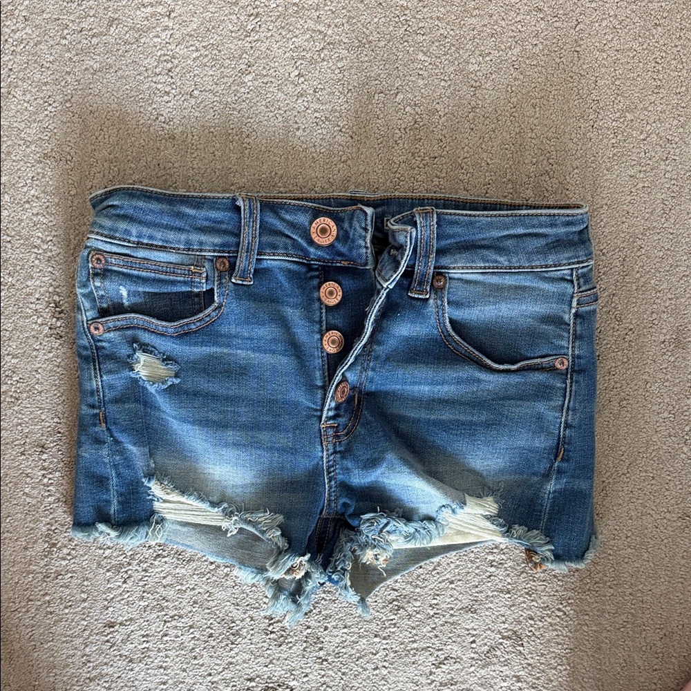 AE denim shorts
